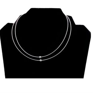 Elegant Silver Necklace Choker NWOT